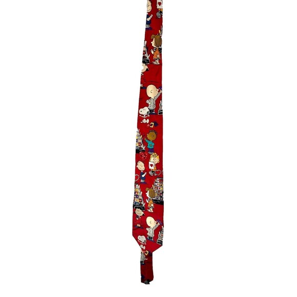 Peanut's Charlie Brown Valentines Mens Vintage Tie - Picture 1 of 7